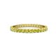 1 - Audrey 2.00 mm Yellow and White Diamond Eternity Band 