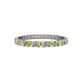 1 - Audrey 2.00 mm Yellow Sapphire and Diamond Eternity Band 