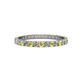 1 - Audrey 2.00 mm Yellow Sapphire and Diamond U Prong Eternity Band 