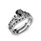 3 - Milgrain Work Bridal Set Ring 