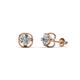 1 - Alma Diamond (5mm) Open Tulip Stud Earrings 