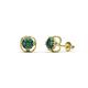 1 - Alma Created Alexandrite (5mm) Open Tulip Stud Earrings 