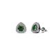 1 - Alkina Diamond and Lab Created Alexandrite Stud Earrings 