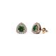1 - Alkina Diamond and Lab Created Alexandrite Stud Earrings 