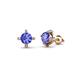 1 - Ceyla Tanzanite and Diamond Stud Earrings 