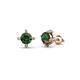 1 - Ceyla Diamond and Lab Created Alexandrite Stud Earrings 