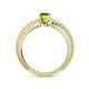 4 - Keona Peridot Solitaire Bridal Set Ring 