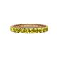 1 - Audrey 3.00 mm Yellow Diamond U Prong Eternity Band 