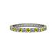 1 - Audrey 2.70 mm Yellow and White Diamond U Prong Eternity Band 