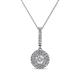 1 - Alva Diamond Double Halo Pendant 