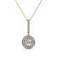 1 - Alva Diamond Double Halo Pendant 