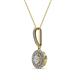 2 - Alva Diamond Double Halo Pendant 