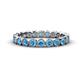 1 - Arria 2.70 mm Blue Topaz Eternity Band 