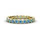 1 - Arria 2.70 mm Blue Topaz Eternity Band 