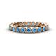 1 - Arria 2.70 mm Blue Topaz Eternity Band 
