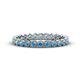 1 - Arria 2.40 mm Blue Topaz Eternity Band 