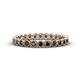 1 - Arria 2.40 mm Blue Diamond Eternity Band 