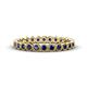 1 - Arria 2.40 mm Blue Sapphire Eternity Band 