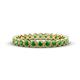 1 - Arria 2.40 mm Green Garnet Eternity Band 