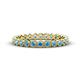 1 - Arria 2.40 mm Blue Topaz Eternity Band 