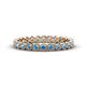 1 - Arria 2.40 mm Blue Topaz Eternity Band 