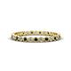 1 - Arria 2.00 mm Black and White Diamond Eternity Band 