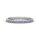 1 - Arria 2.00 mm Tanzanite and Diamond Eternity Band 