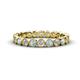 1 - Arria 2.70 mm Aquamarine and Diamond Eternity Band 