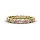 1 - Arria 2.70 mm Pink Tourmaline and Diamond Eternity Band 