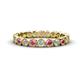 1 - Arria 2.70 mm Rhodolite Garnet and Diamond Eternity Band 