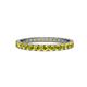 1 - Audrey 2.70 mm Yellow Diamond U Prong Eternity Band 