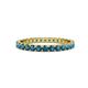 1 - Audrey 2.70 mm London Blue Topaz U Prong Eternity Band 