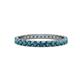 1 - Audrey 2.70 mm London Blue Topaz U Prong Eternity Band 