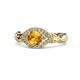 1 - Kalila Signature Citrine and Diamond Engagement Ring 