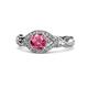 1 - Kalila Signature Pink Tourmaline and Diamond Engagement Ring 