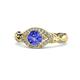 1 - Kalila Signature Tanzanite and Diamond Engagement Ring 
