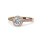 1 - Vida Signature Diamond Halo Engagement Ring 