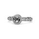 1 - Riona Signature Semi Mount Halo Engagement Ring 