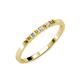 3 - Abila 2.00 mm Citrine and Diamond 7 Stone Wedding Band 