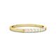 2 - Abila 2.00 mm White Sapphire 7 Stone Wedding Band 