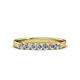 3 - Fiala 2.70 mm Diamond 7 Stone Wedding Band 