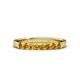 3 - Fiala 2.70 mm Citrine 7 Stone Wedding Band 
