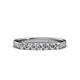 3 - Fiala 2.70 mm Diamond 7 Stone Wedding Band 