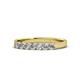 1 - Fiala 2.70 mm Diamond 7 Stone Wedding Band 