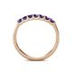 6 - Fiala 2.70 mm Iolite 7 Stone Wedding Band 