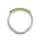 6 - Fiala 2.70 mm Peridot 7 Stone Wedding Band 