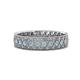 1 - Cailyn Aquamarine Three Row Eternity Band 