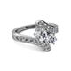 2 - Eleni Diamond Bypass Ring 
