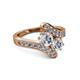 2 - Eleni Diamond Bypass Ring 