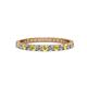 1 - Audrey 2.00 mm Yellow Sapphire and Diamond U Prong Eternity Band 